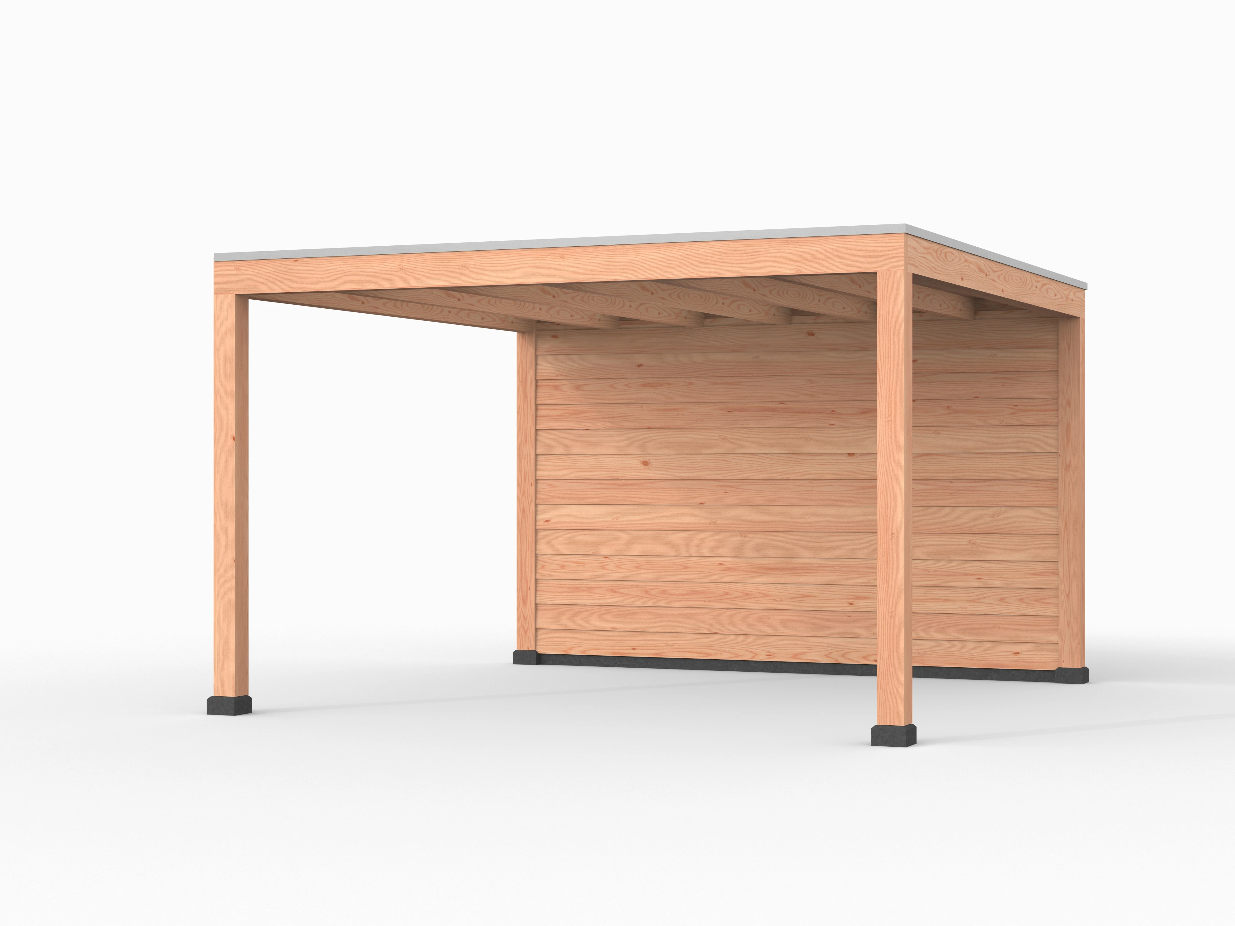 Douglas overkapping, 400 x 400, met achterwand, Westwood Elegant - Afbeelding 1